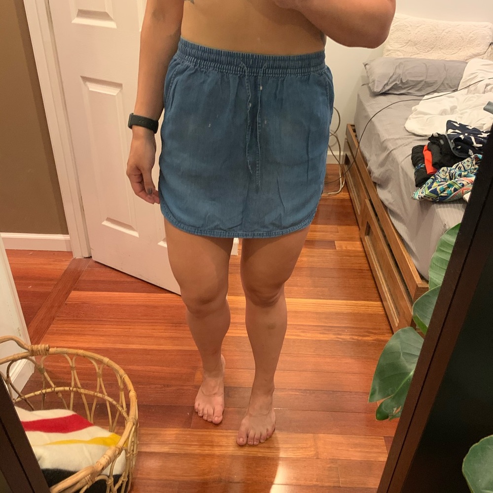 Chambray skirt